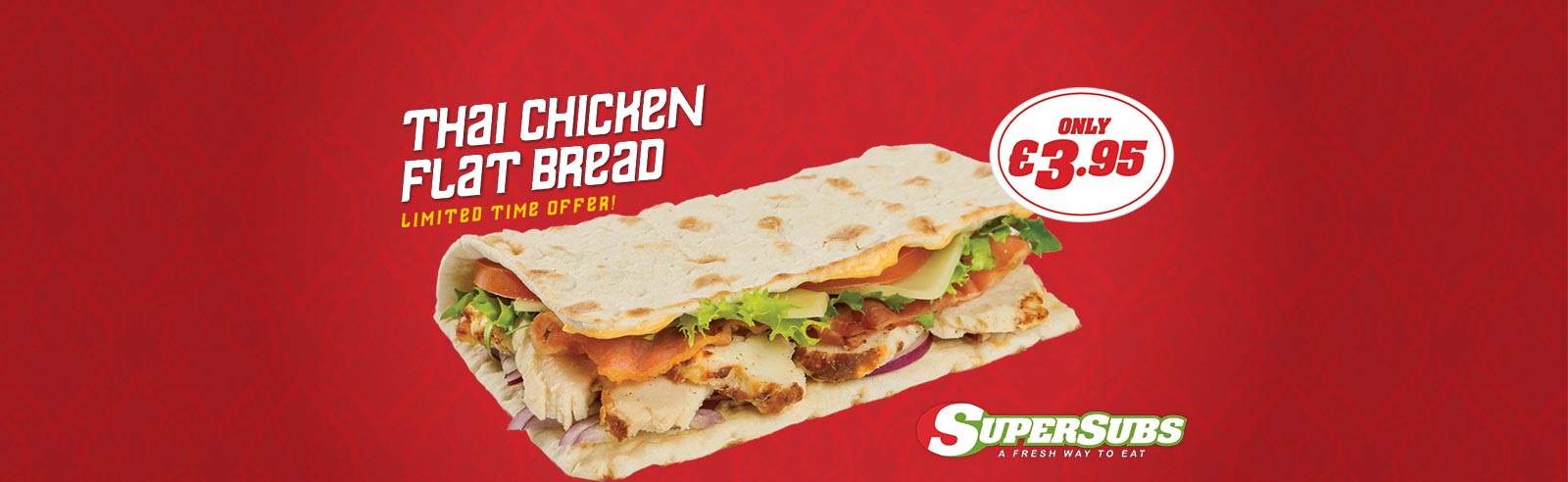 Introducing the Thai Chicken Flat Bread at SuperSubs!