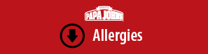 Papa Johns Allergies content