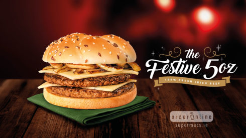 The tasty Supermacs Festive 5oz Burger is back