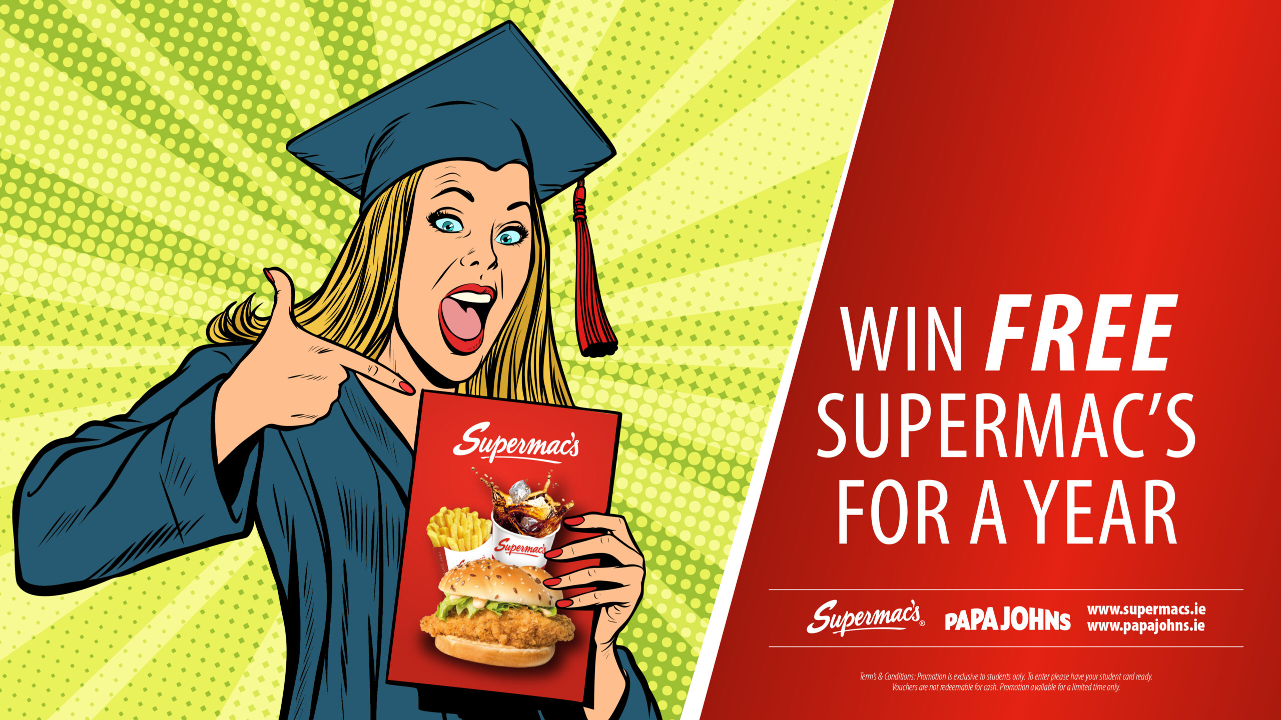Supermac’s College Student Competition 2023: Win Free Supermac’s for a Year!